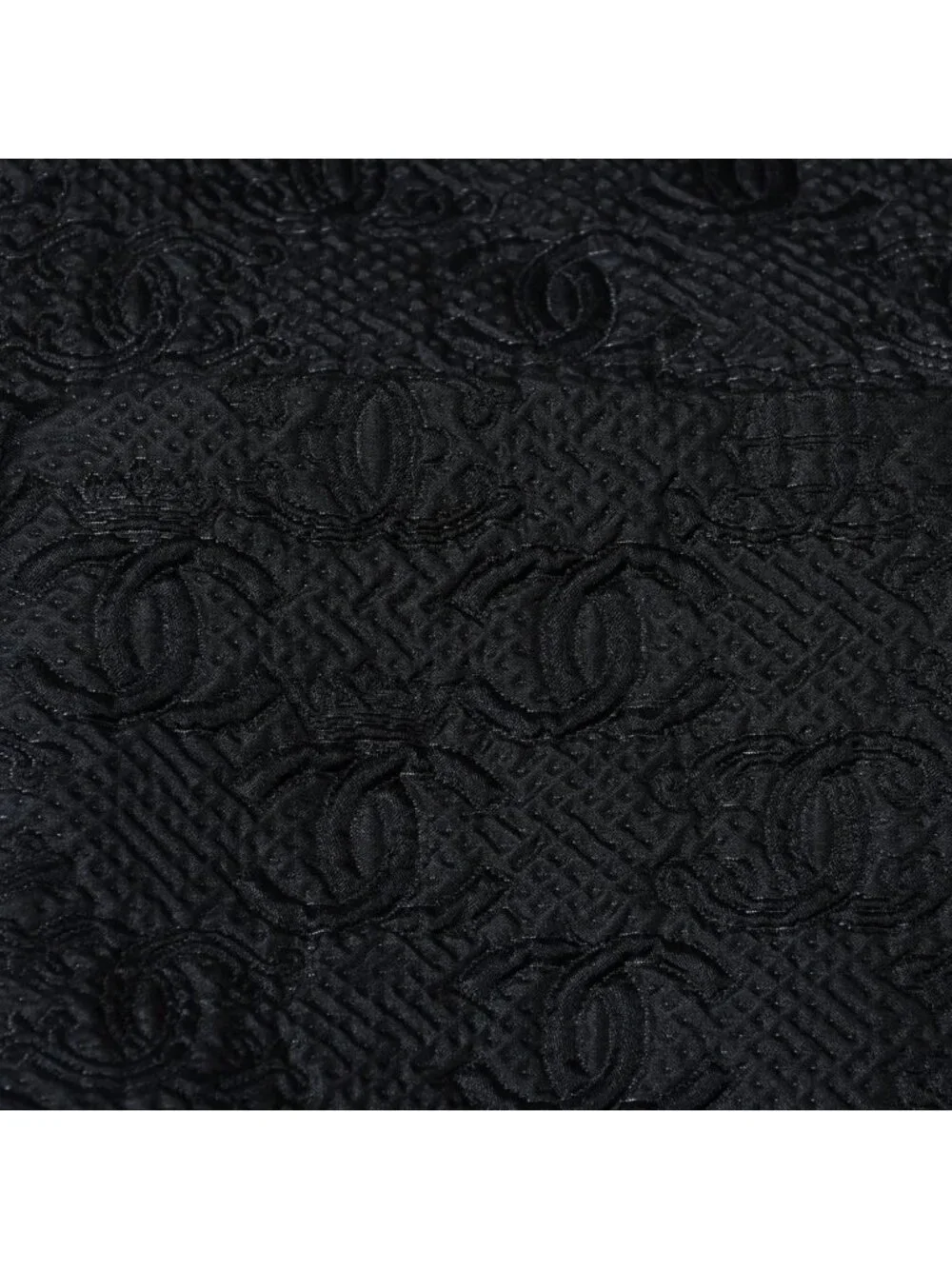 Chanel Tweed Jacket CC Logo Black